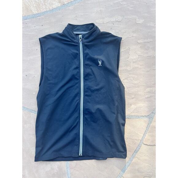 Footjoy Full Zip Lightweight Softshell Vest Mens Medium Black FJ Golf Black Phx - Picture 1 of 4